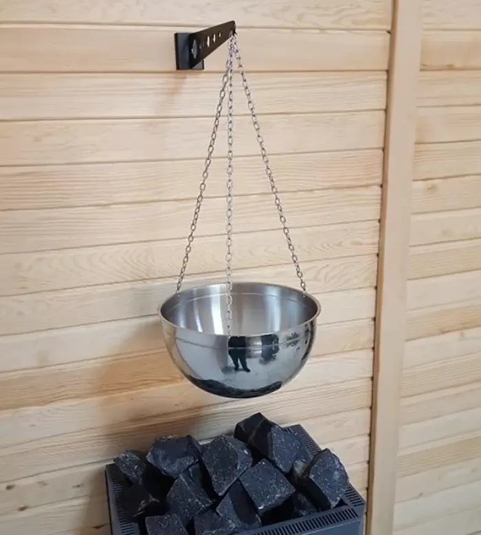 Sauna Buhar Tası Paslanmaz Çelik