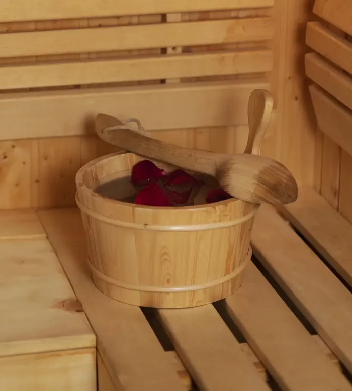 Ahşap Sauna Kovası ve Kepçesi